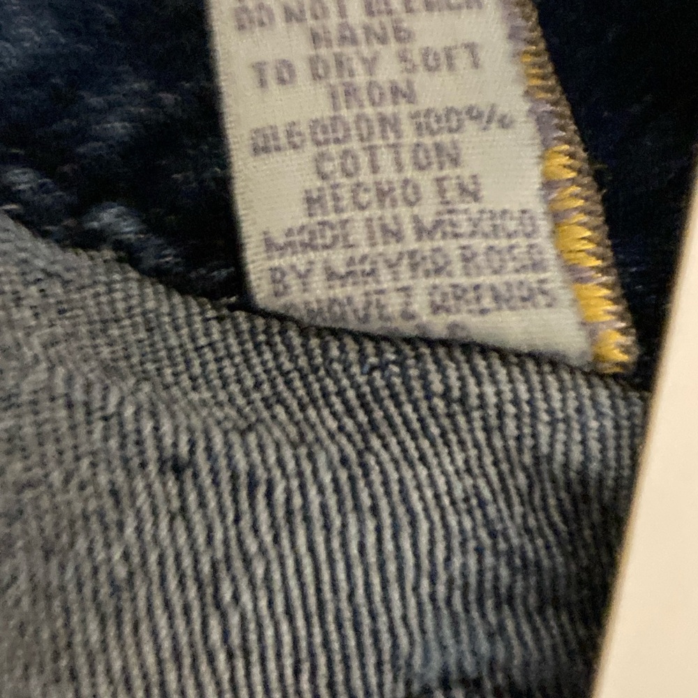 Dark Blue Denim Capri Jeans - Picture 5 of 9